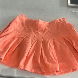 Peach Pleated Women's Skirt
